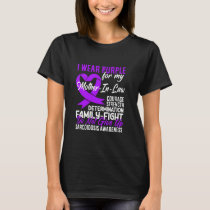 I Wear Purple For My Mother In Law Sarcoidosis Awa T-Shirt