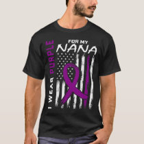 I Wear Purple For My Nana Pancreatic Cancer Awaren T-Shirt