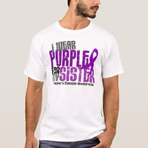 I Wear Purple For My Sister 6 Crohn’s Disease T-Shirt