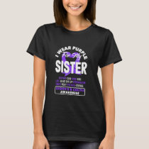 I Wear Purple For My Sister Crohn's & Colitis Awar T-Shirt