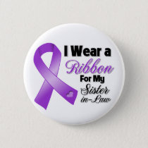 I Wear Purple For My Sister-in-Law Pinback Button