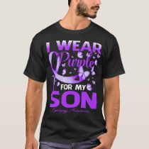 I Wear Purple For My SON Epilepsy Awareness T-Shirt