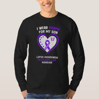 I Wear Purple For My Son Lupus Awareness T-Shirt