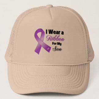 I Wear Purple For My Son Trucker Hat