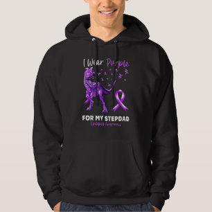 I Wear Purple For My Stepdad Epilepsy Awareness Di Hoodie