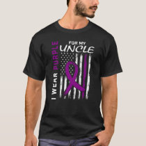 I Wear Purple For My Uncle Epilepsy Awareness Amer T-Shirt