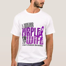 I Wear Purple For My Wife 6 Crohn’s Disease T-Shirt