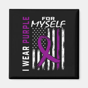 I Wear Purple For Myself Epilepsy Awareness Americ Magnet
