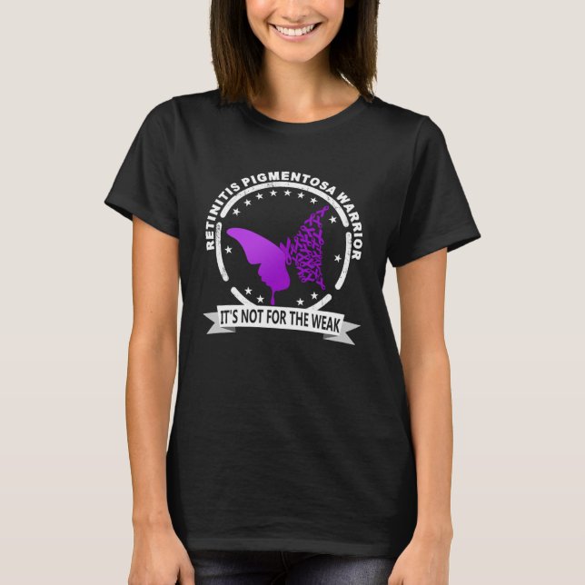 I Wear Purple For Retinitis Pigmentosa Awareness W T-Shirt (Front)
