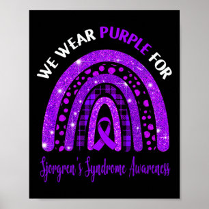 I Wear Purple For Sickle Cell Anemia Awareness Cut Poster