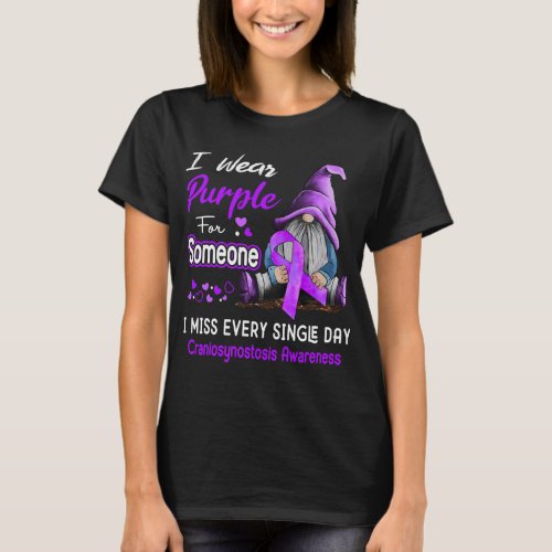 I Wear Purple For Someone Craniosynostosis T_Shirt