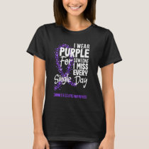 I Wear Purple For Someone I Miss Every Day Crohn's T-Shirt