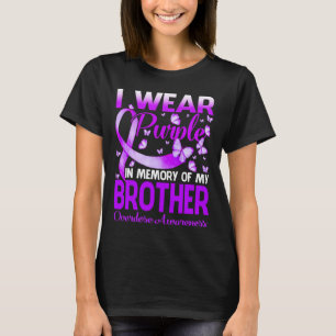I Wear Purple In Memory For My Brother Overdose Aw T-Shirt