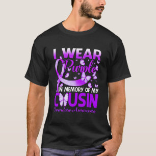 I Wear Purple In Memory For My Cousin Overdose T-Shirt