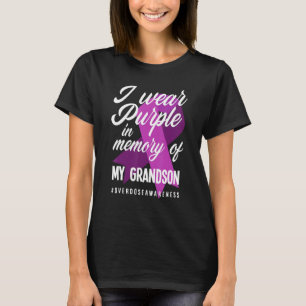 I Wear Purple In Memory For My Grandson Overdose A T-Shirt