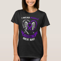 I Wear Purple In Memory Of Great Aunt Pancreatic C