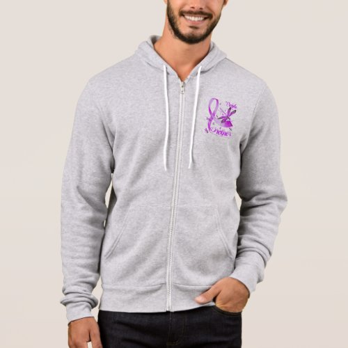 I Wear Purple In Memory Of My Brother Dragonfly Hoodie