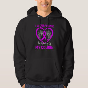 I Wear Purple In Memory Of My Cousin Alzheimers Gr Hoodie
