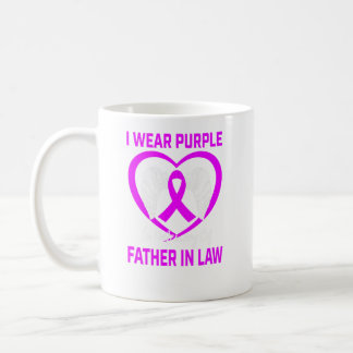 I Wear Purple In Memory Of My Father In Law Alzhei Coffee Mug