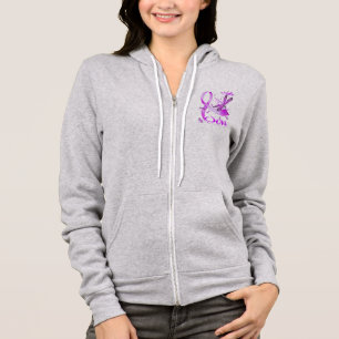 I Wear Purple In Memory Of My Son Dragonfly Hoodie