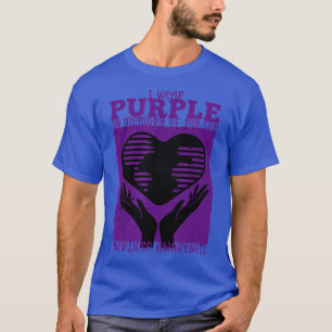 I Wear Purple In Memory Of My Son - Overdose Aware T-Shirt