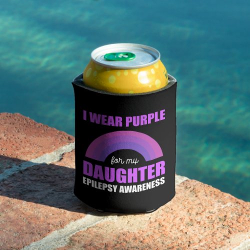 I wear Purple Loving Mother Gift Can Cooler