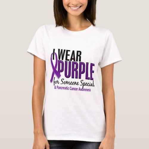 I Wear Purple Someone Special 10 Pancreatic Cancer T_Shirt