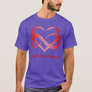 I Wear Red For Heart Disease Awareness Warrior T-Shirt