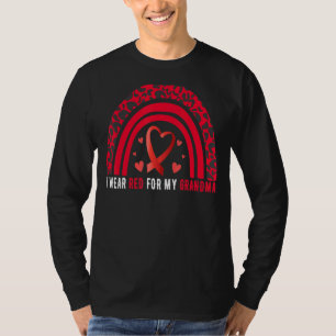 I Wear Red For My Grandma Stroke Awareness Survivo T-Shirt