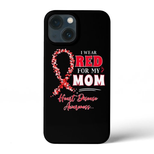 I Wear Red For My Mom iPhone 13 Mini Case