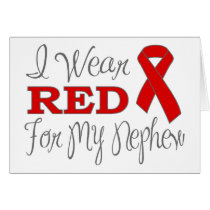 I Wear Red For My Nephew (Red Ribbon)