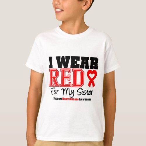 I Wear Red For My Sister T_Shirt