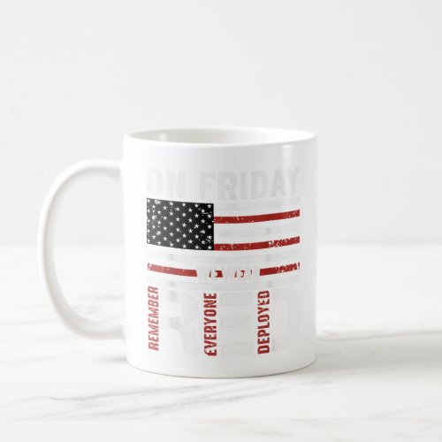I Wear Red For My Son Red Friday Soldier Military  Coffee Mug