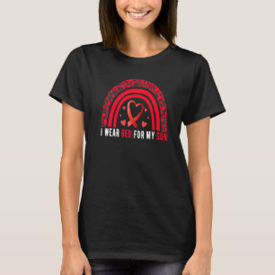 I Wear Red For My Son Stroke Awareness Survivor Wa T-Shirt