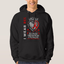I Wear Red For My Uncle Heart Disease Awareness Ri Hoodie