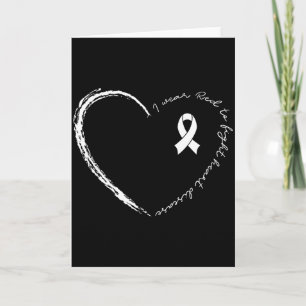 I Wear Red Heart Ribbon To Fight And Heart Disease Card