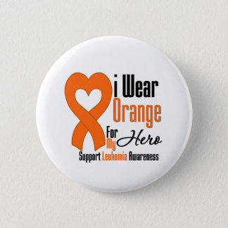 I Wear Ribbon (Hero) - Leukemia Button
