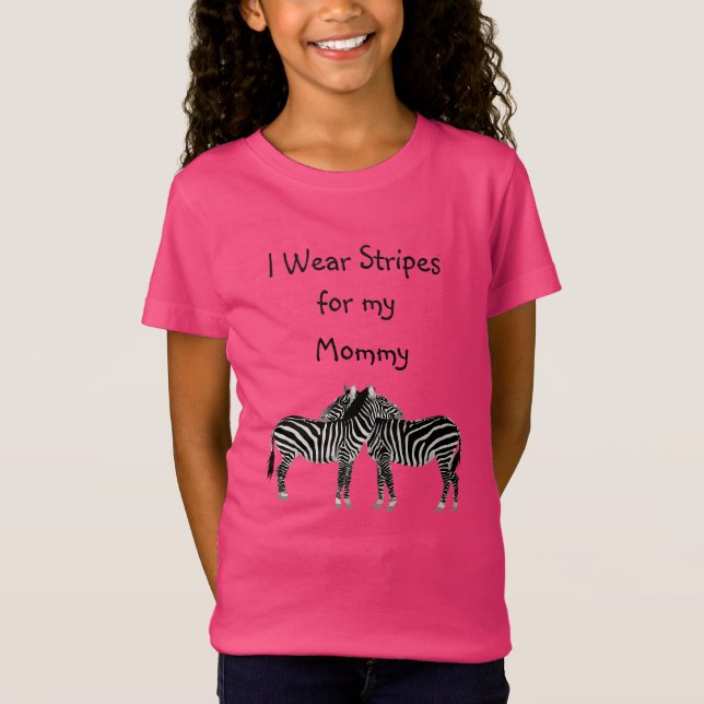 I Wear Stripes for my Mommy EDS Awareness Shirt (Front)