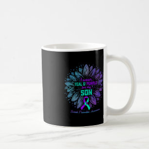 I Wear Teal and Purple For My Son Suicide Preventi Coffee Mug