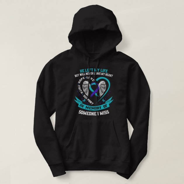 I Wear Teal and Purple For Someone I Miss Suicide Hoodie | Zazzle