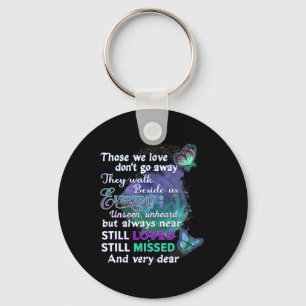 I Wear Teal And Purple For Someone I Miss Suicide Keychain