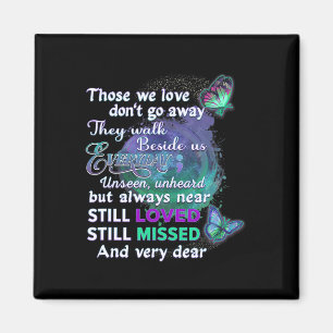 I Wear Teal And Purple For Someone I Miss Suicide Magnet