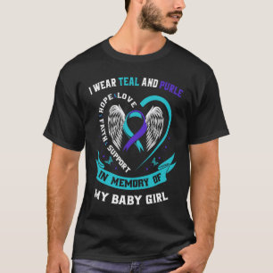 I Wear Teal And Purple  T-Shirt