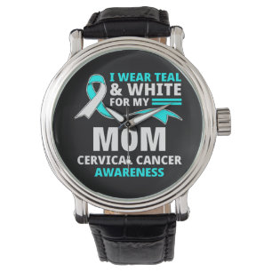 I Wear Teal And White My Mom Cervical Cancer  Watch