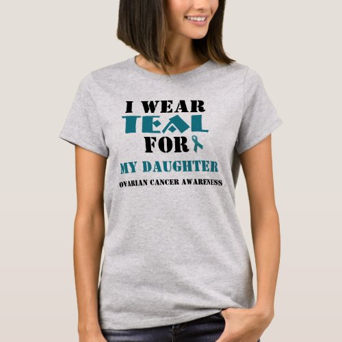 I Wear Teal For Add your own name or title T_Shirt