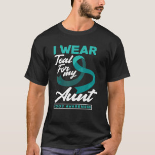 I Wear Teal For My Aunt PCOS Awareness T-Shirt