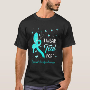 I Wear Teal For Trigeminal Neuralgia Awareness Rib T-Shirt