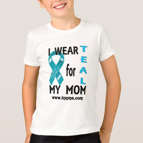 I wear Teal from my mom kids shirt