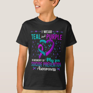 I Wear Teal Purple For My Son Suicide Prevention A T-Shirt