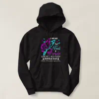 I Wear Teal & Purple For Someone I Miss Every Sing Hoodie | Zazzle
